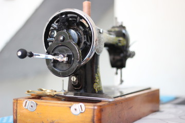 Old Sewing Machine Front View