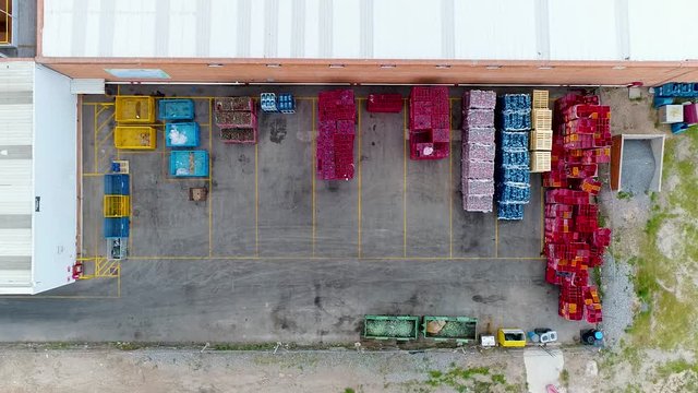 Separaci&oacute;n de basura  vista con dron