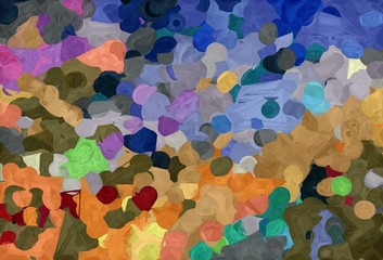 abstract decoration painting style with dark slate gray, peru and light slate gray colors