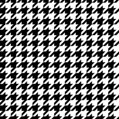 Abstract seamless Houndstooth fabric pattern, textile vector design