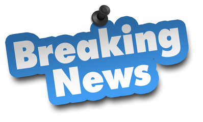 breaking news concept 3d illustration isolated