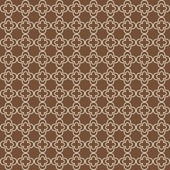 Abstract seamless quatrefoil pattern, vector design
