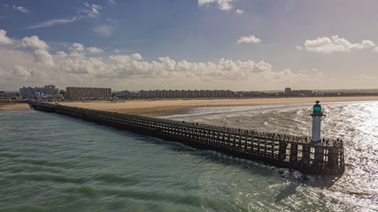 Pier und Strand in Calais