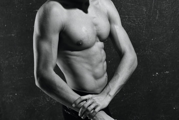 Naklejka premium muscular young man