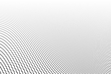 White textured background. Wavy lines pattern.