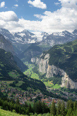 Fototapeta na wymiar Lauterbrunnen Valley