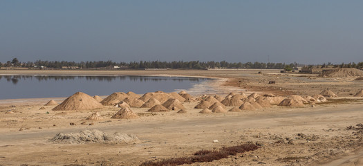 Rose lake, Salt Lake, Pink salt lake