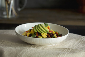Black Bean and Mango Salad with Avocado
