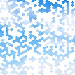  Light blue hexagons abstract background geometric design. Brochure Template