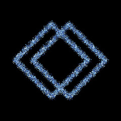  Festive abstract background with blue dust particles.