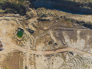 Mountain garbage, large garbage pile, degraded garbage. Pile of stink and toxic residue. These...