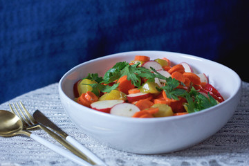 Beet Carrot Radish Crunchy & Colorful Summer Salad