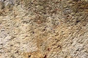 Detailed view of aged concrete walls with cracks and a lot of structure in high resolution