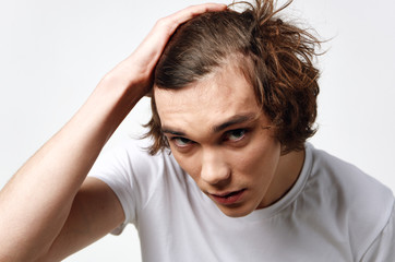 Fototapeta premium young man with headache
