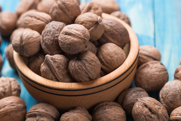 Whole walnut shells