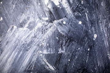 Grunge Black Painted Wood Background with rude strokes Old scratched dark dirty texture for vintage design