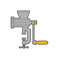 Meat grinder isolated. hasher cartoon. mincer vector illustration