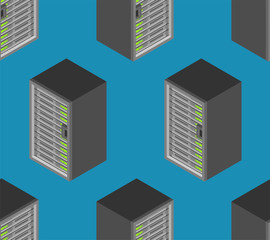 Server pattern seamless. Data center background Computer