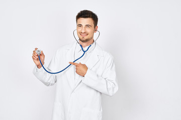 portrait of a doctor with stethoscope