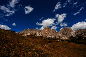 Geisler group a mountain group of the Dolomites, South Tyrol, Italy