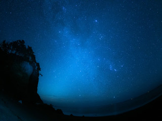 冬の天の川と黄道光