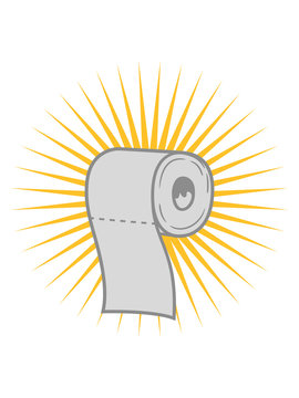 recommend clip art: strahlen leuchten scheinen toiletten papier klopapier klo toilette wc bad stuhl po abwischen scheißen kacken abreißen hygiene rolle clipart comic cartoon design cool pinkeln