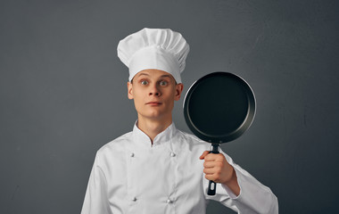 chef in white uniform and hat