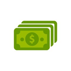 Money icon on white background