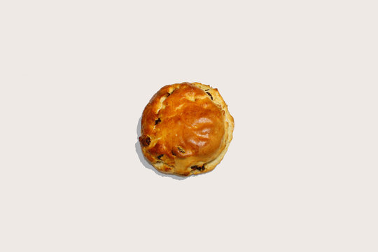 Scone - Tea Biscuit overhead view isolated