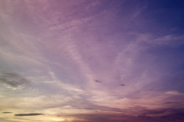 Fototapeta premium The sky is blue with beautiful clouds (14)
