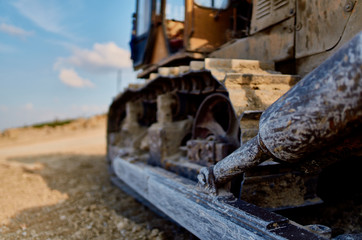 Fototapeta na wymiar excavator on construction site