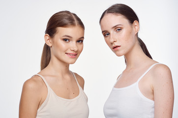 portrait of two young women