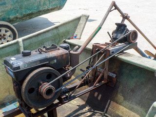 Old boat engine south china