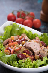 Tuna salad with vegetables