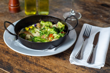 wok de verduras 