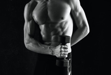 Naklejka premium muscular man
