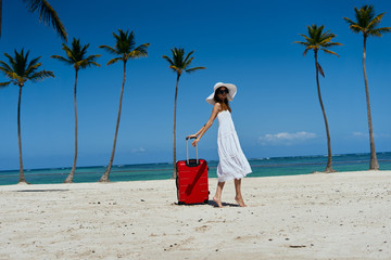 young woman on the beach