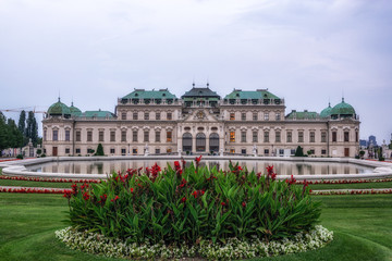 Fototapeta na wymiar upper belvedere palace garden