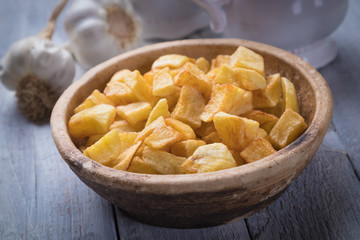 Patatas bravas, spanish fried potato