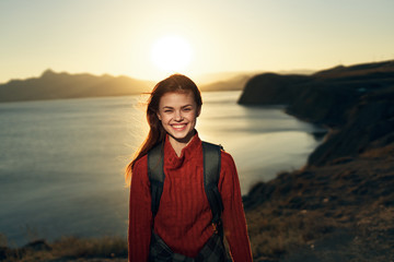 woman on the beach