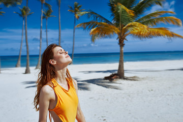 woman on the beach