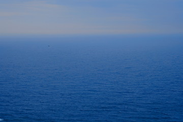 もやがかった海