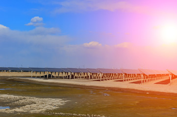 Solar panels green energy