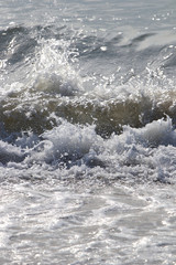 Fototapeta na wymiar Beautiful water waves in Sea