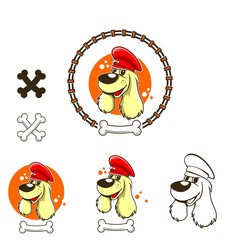 DOG STATION ILLUSTRATION LOGO