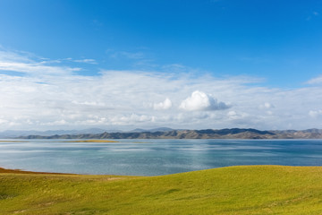 beautiful plateau lake landscape