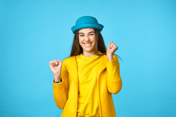 young woman in a hat