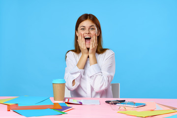 young woman in office