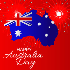 Obraz na płótnie Canvas Happy Australia Day