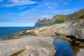 Tungeneset is a beautiful and popular scenic spot in the senja national park in northern Norway.
